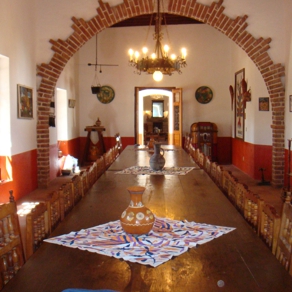 Patio interior de la Hacienda El Abra